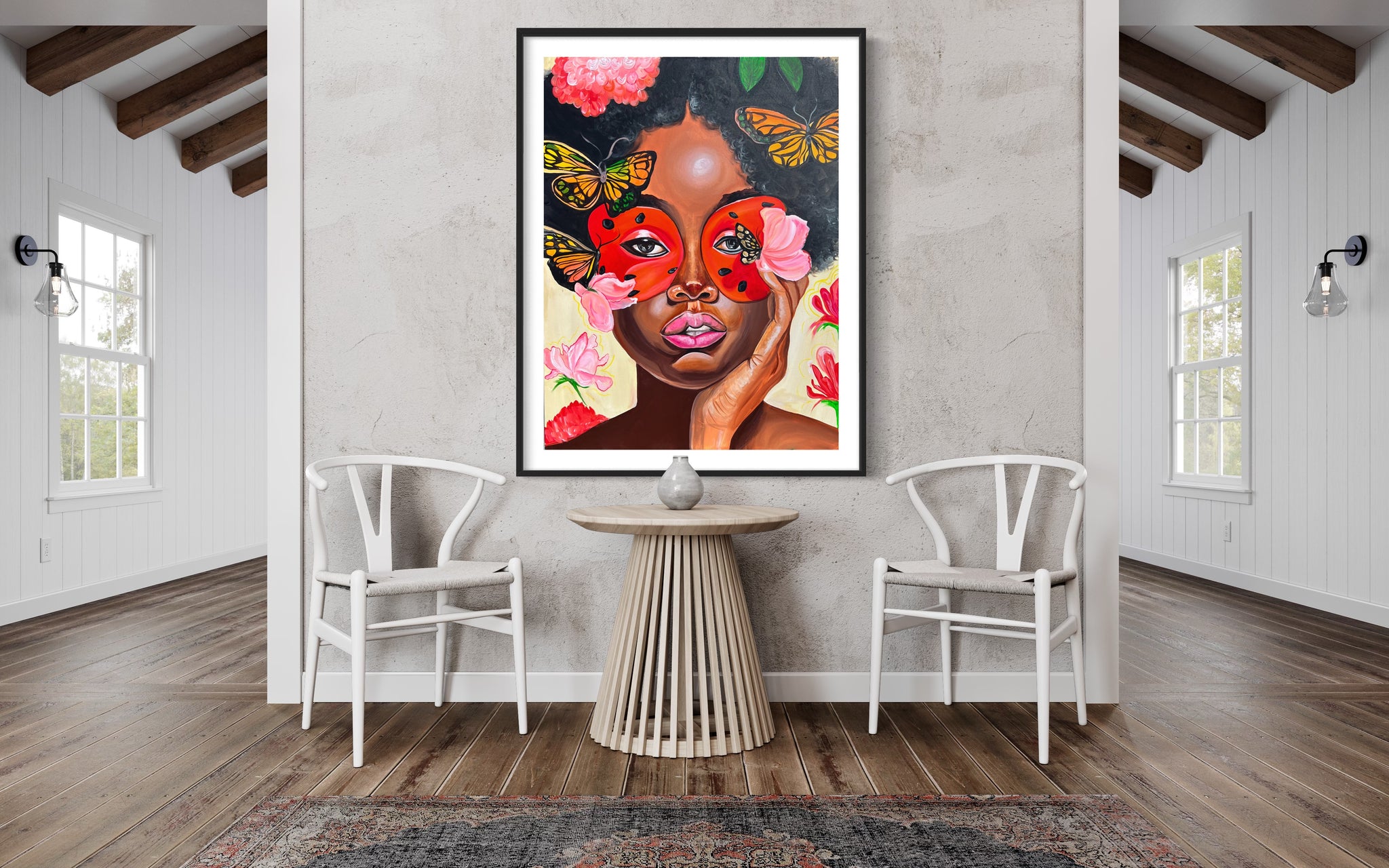 18x24 “Masked Praises in Petals” Print