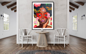 18x24 “Masked Praises in Petals” Print